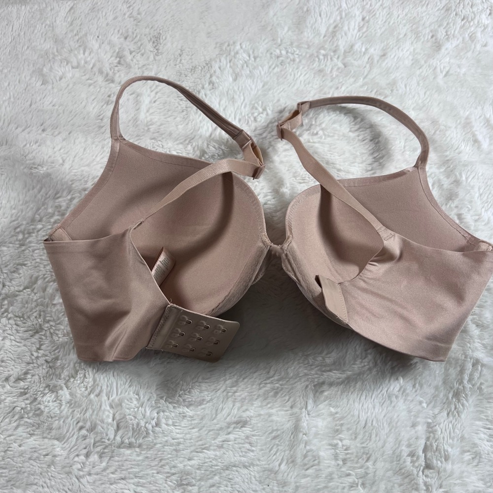 Skims T-Shirt Bra Clay Nude Underwire Molded Cup Adjustable Straps Size‎ 32DD - Picture 7 of 12